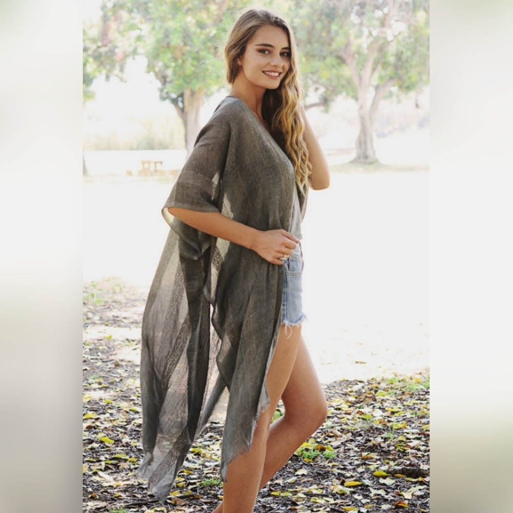 3/$30 Light Weight Kimono - Picture 2 of 4